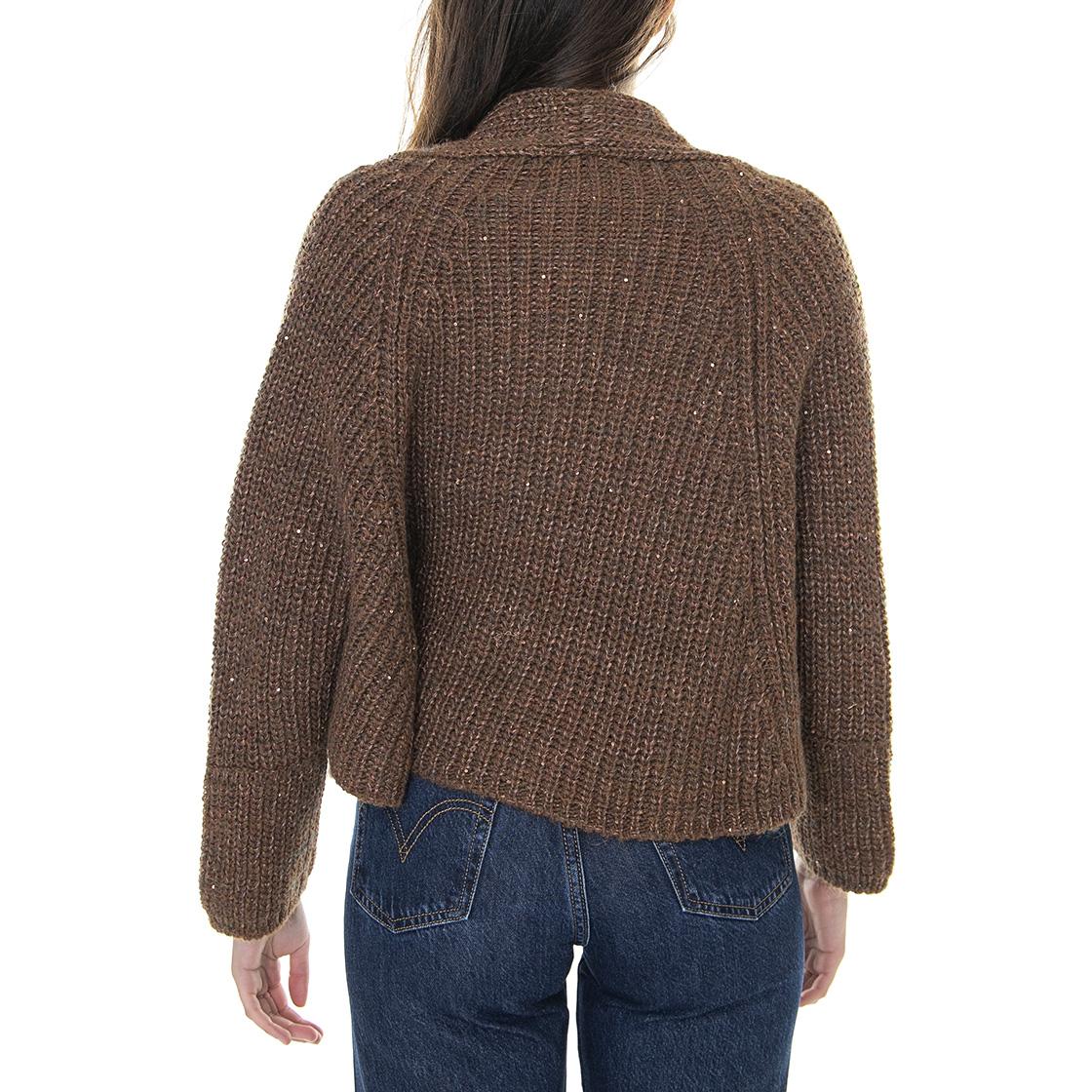 Womens 021SD53059 Brown / Rust / Ruggine Crewneck Sweater - Image 3