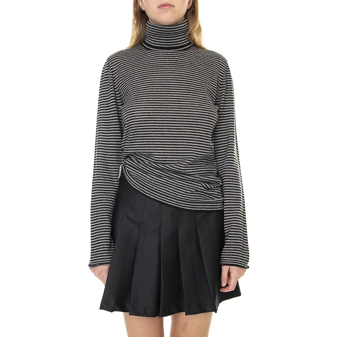 Womens Dolcevita Lavagna Marron Glacé Multicoloured High-Neck Sweater - Image 2