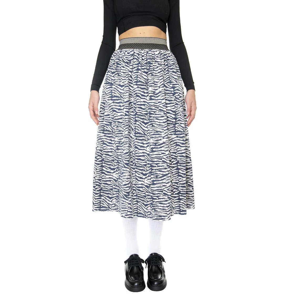Womens Gonna Champagne / Blu Notte Multicoloured Skirt - Image 2