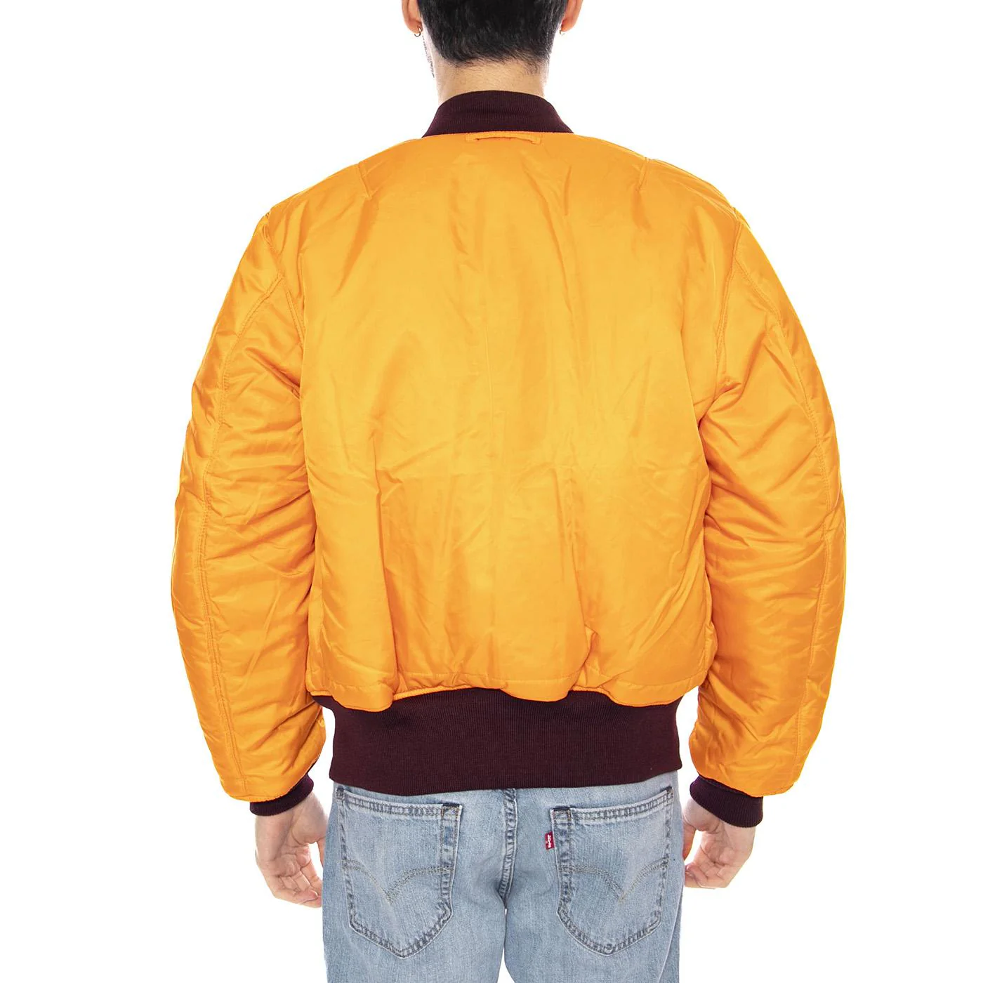Alpha Industries MA-1 Reversible Bomber -- Men's Reversible Jacket Bordeaux / Orange Men ALPHA INDUSTRIES - Image 6
