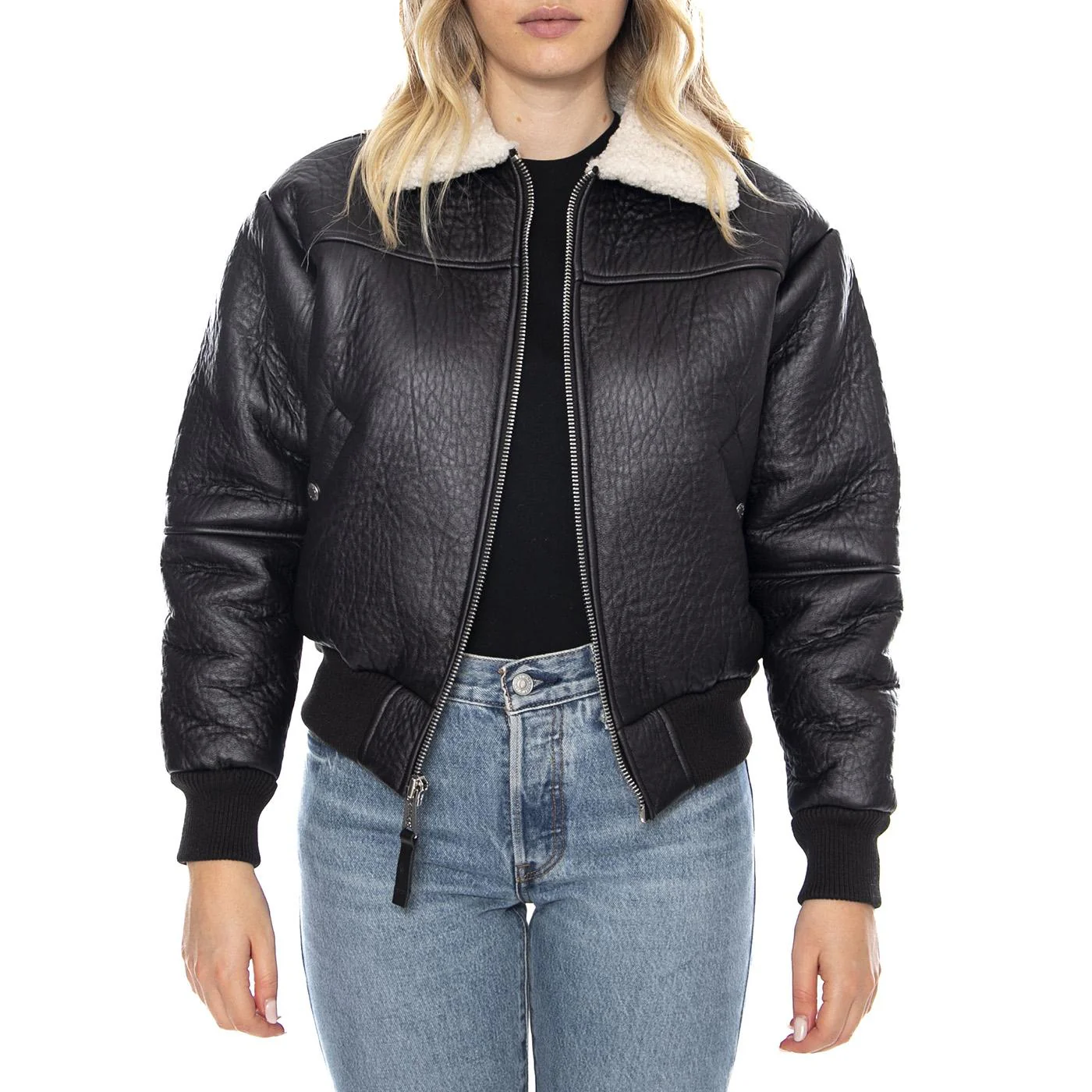 B-15 MOD -- Black Female Jacket ALPHA INDUSTRIES - Image 2