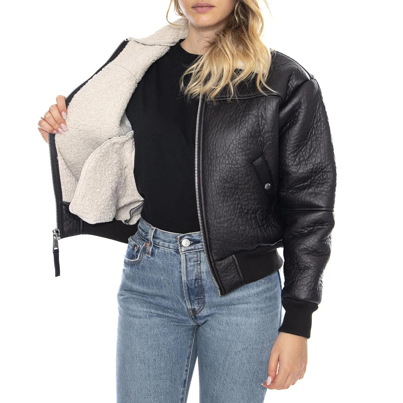 B-15 MOD -- Black Female Jacket ALPHA INDUSTRIES - Image 4