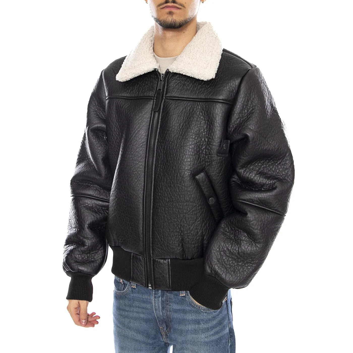 B-15 MOD Jacket -- Black Men's Jacket ALPHA INDUSTRIES