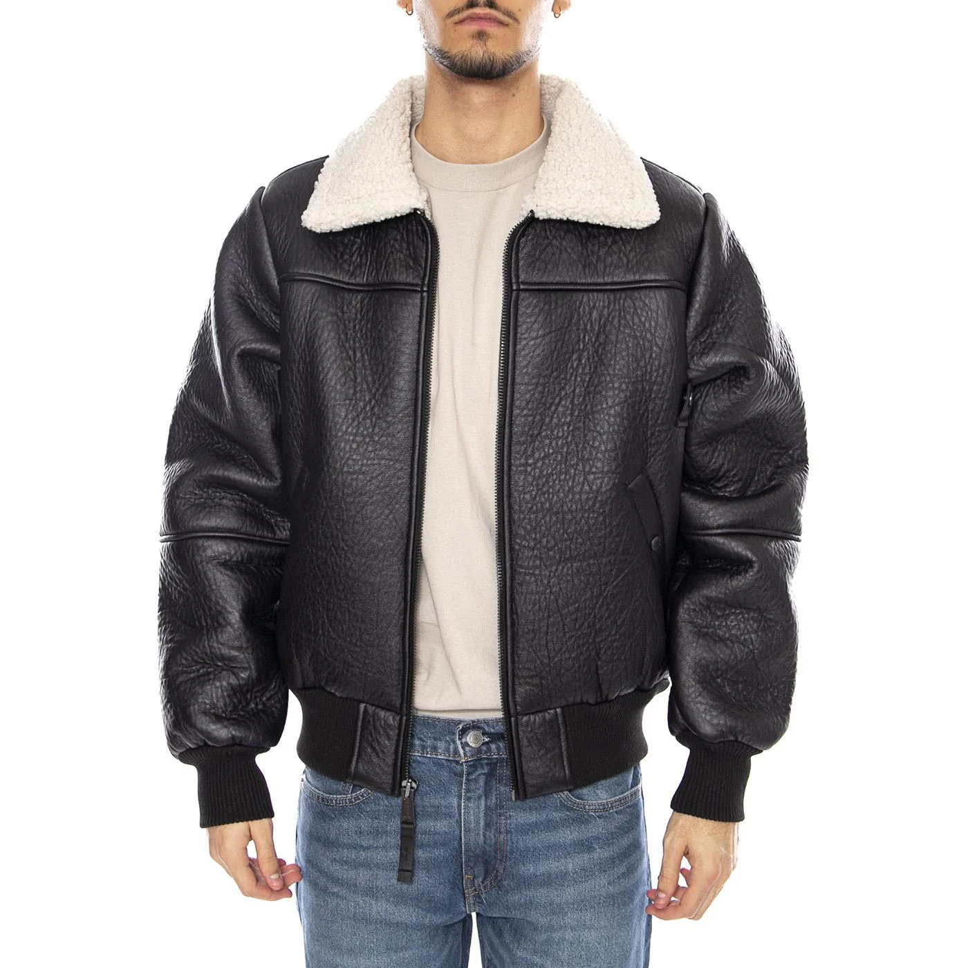 B-15 MOD Jacket -- Black Men's Jacket ALPHA INDUSTRIES - Image 2