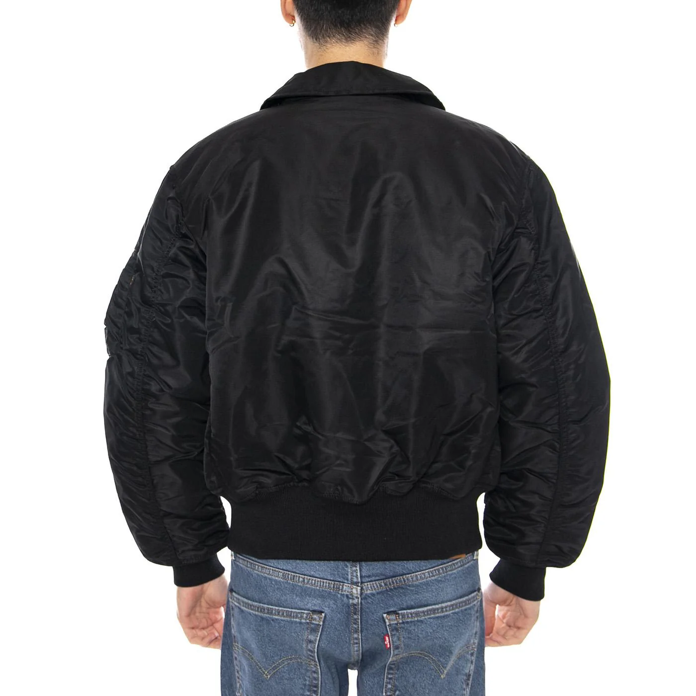 CWU 45 Black Jacket -- Black Men's Jacket ALPHA INDUSTRIES - Image 3
