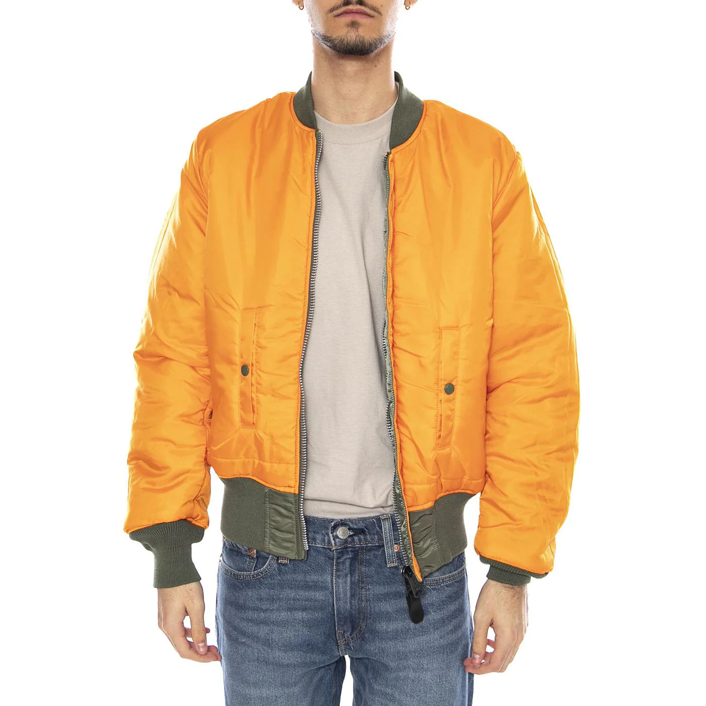 MA-1 Sage Green Jacket -- Men's Reversible Jacket Sage Green Men's ALPHA INDUSTRIES - Image 5
