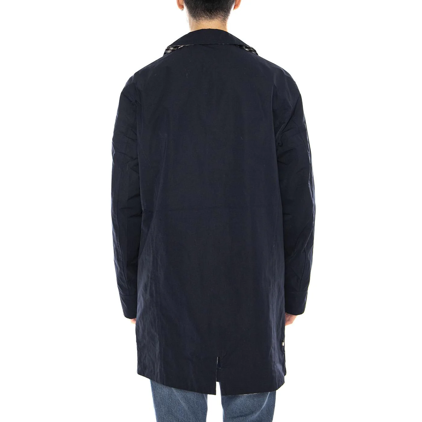 Aquascutum Iconic Reversible Trench -- Men's Trench Coat Blue none AQUASCUTUM - Image 3