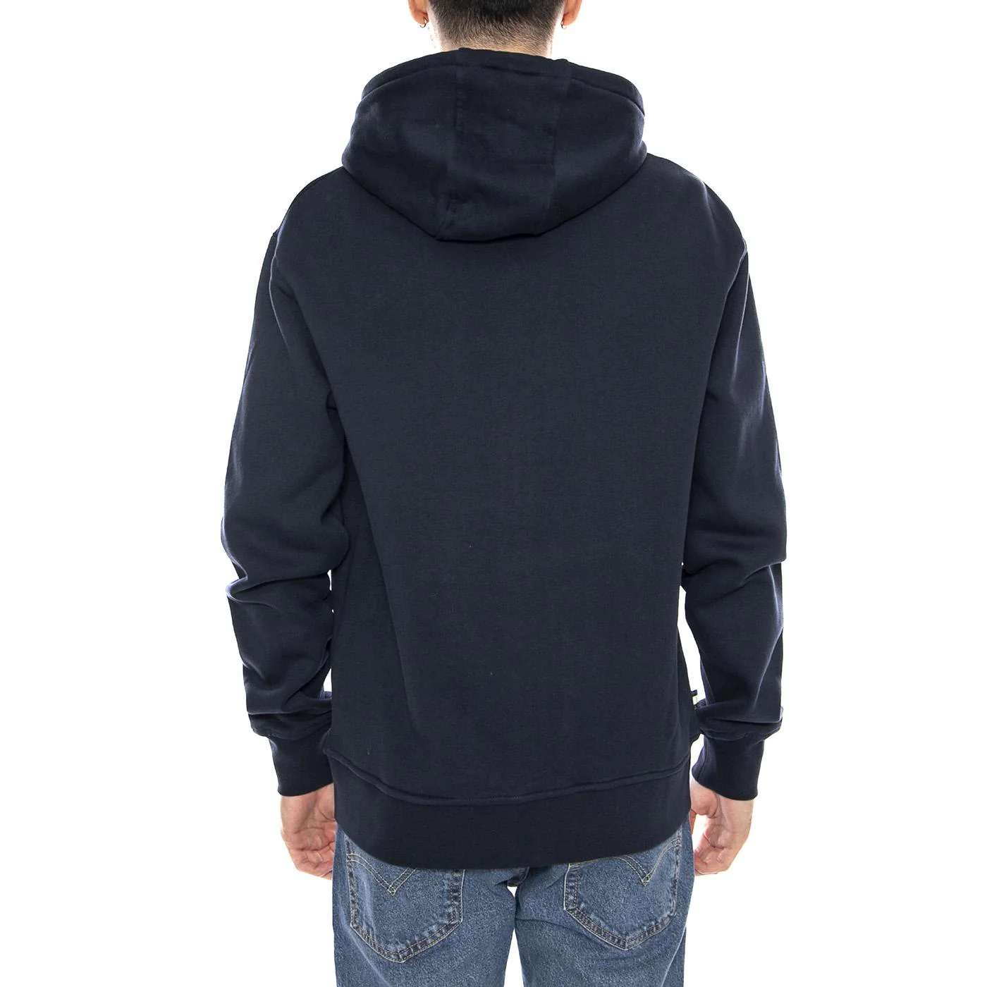 Full Zipped Hoodie Fleece -- Navy Men's Hoodie AQUASCUTUM - Image 3