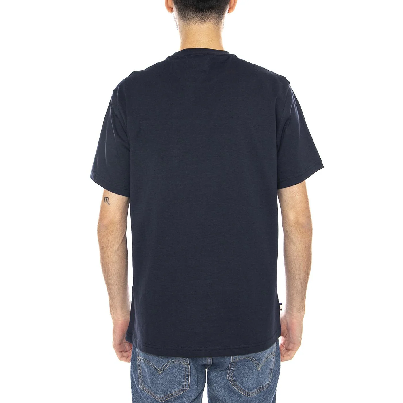 Iconic Pocket T-Shirt -- Men's Crew Neck T-Shirt Navy Men's AQUASCUTUM - Image 3
