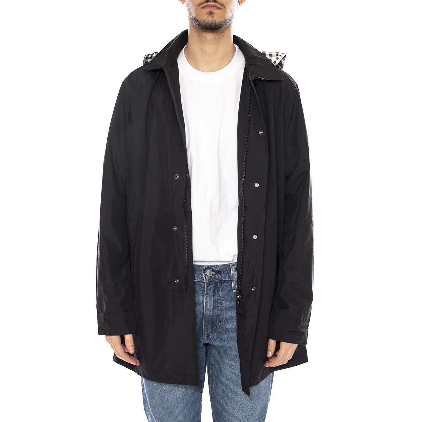Packable Trench -- Black Men's Trench Coat AQUASCUTUM - Image 2