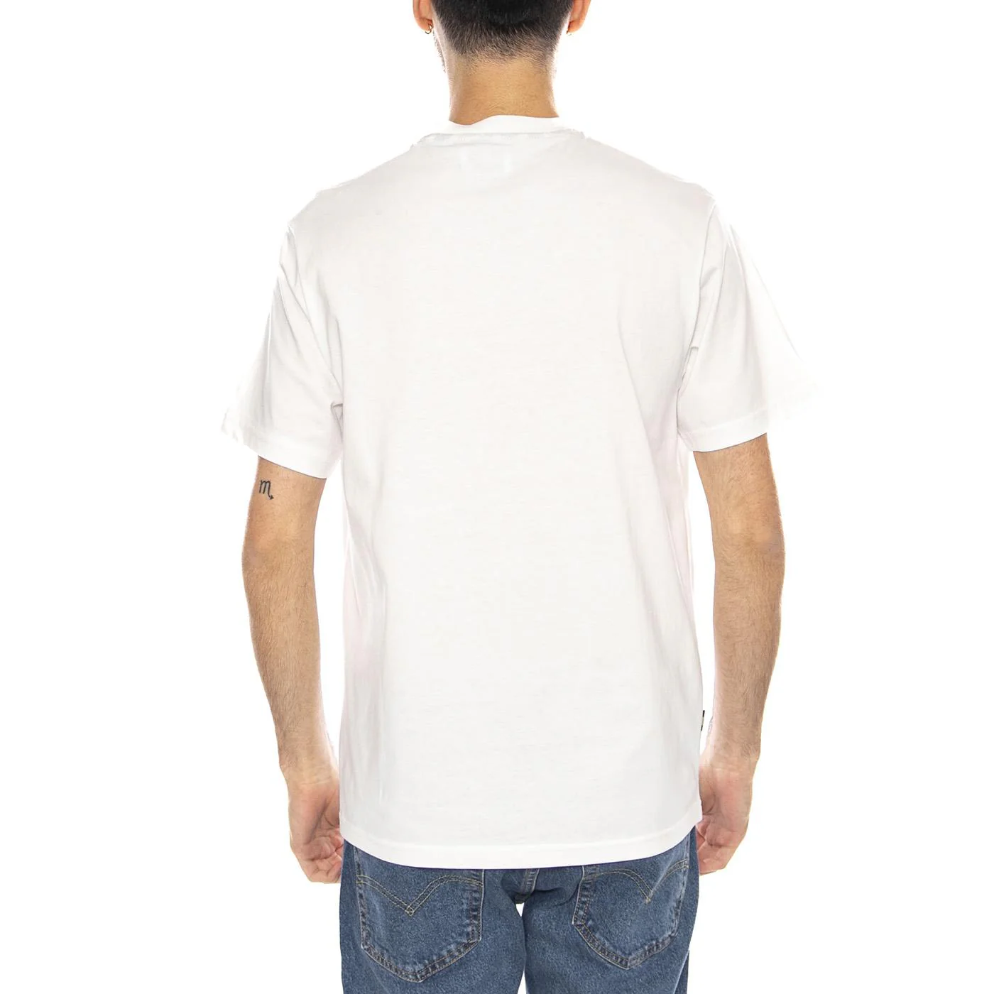 Small Logo T-Shirt -- Men's Crew Neck T-Shirt Old White Men's AQUASCUTUM - Image 3