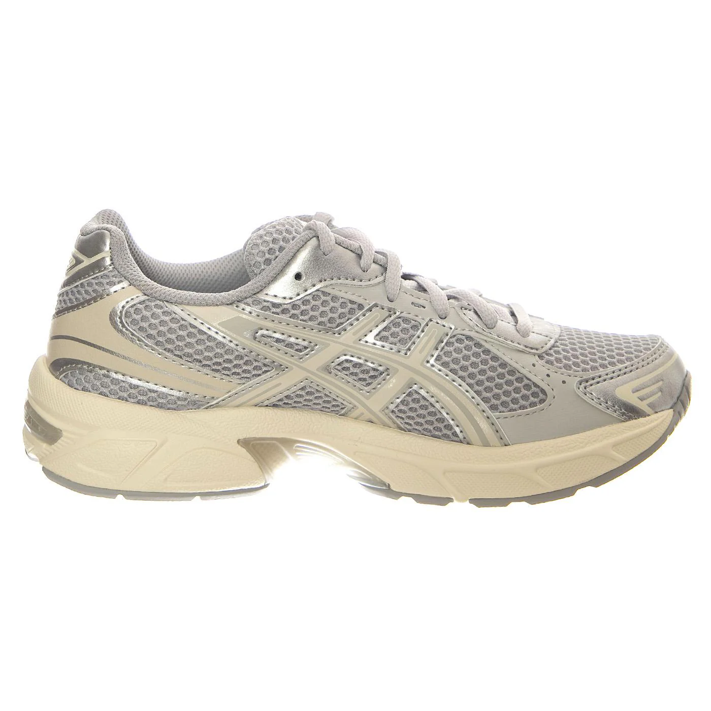 ASICS GEL-1130 Cloud Grey / Oatmeal Shoes - Women's Grey Lace-Up Shoes - Image 2