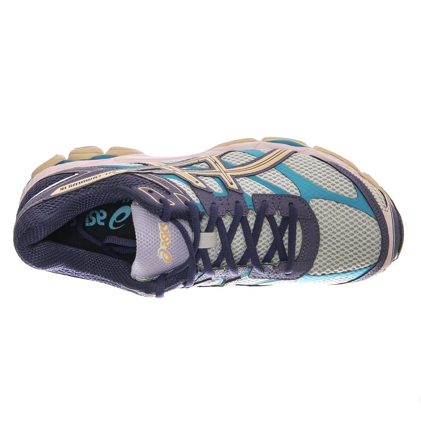 ASICS GEL-CUMULUS 16 Cloud Grey / Bisque - Men's Multi-Color Lace-Up Shoes - Image 6