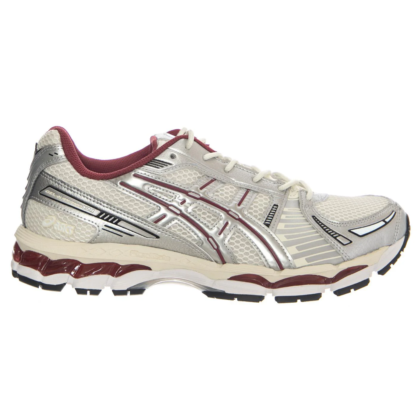 ASICS GEL-KAYANO 12.1 Cream / Pure Silver Shoes - Men's Lace-Up Shoes Cream / Silver / Silver Men's