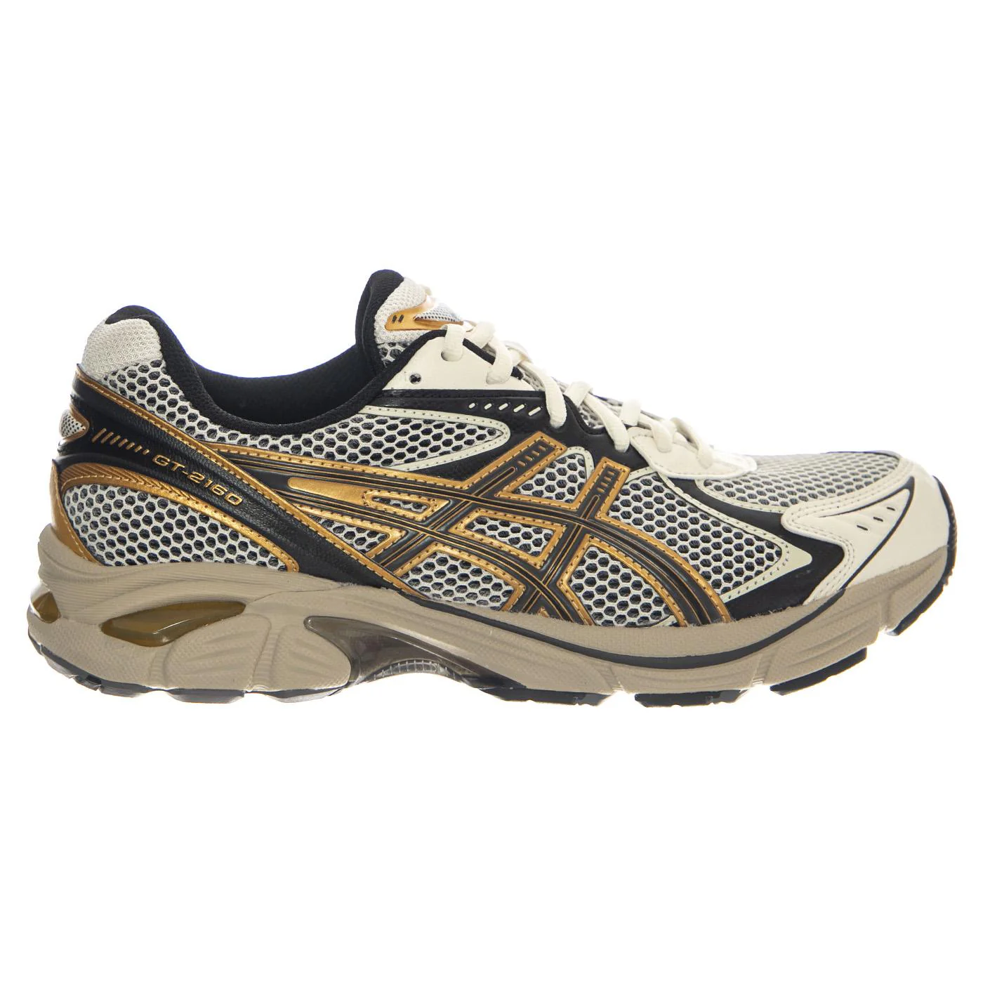 ASICS GT-2160 Cream / Pure Gold Shoes - Men's Multicolor Lace-Up Shoes