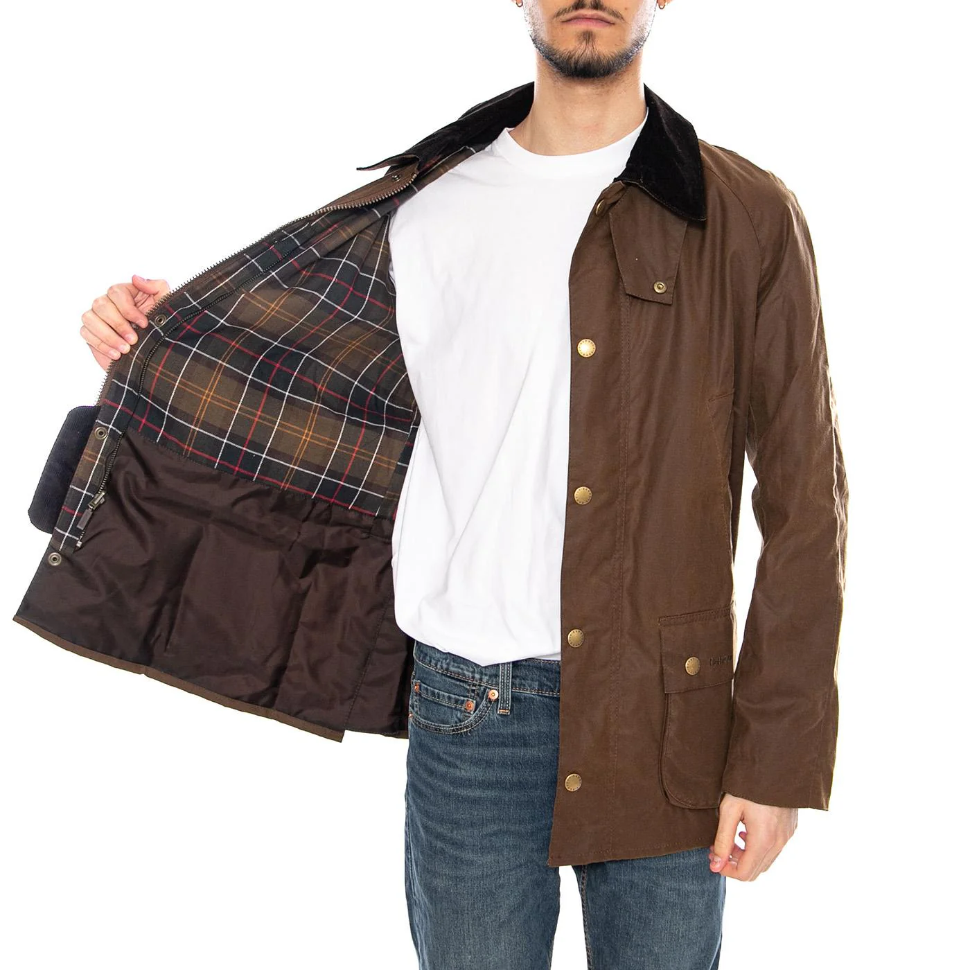 Ashby Wax Jacket Bark - Men's Brown Jacket BARBOUR - Image 4