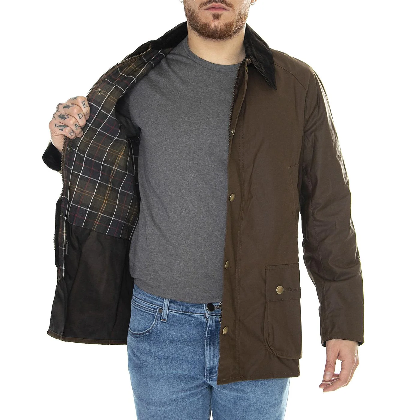 Ashby Wax Jacket Bark - Image 4