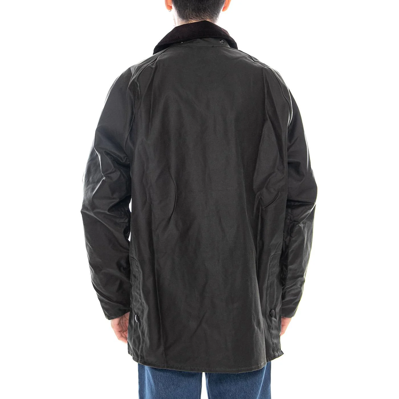 Bedale Wax Jacket OL99 - Men's Green Jacket BARBOUR - Image 3