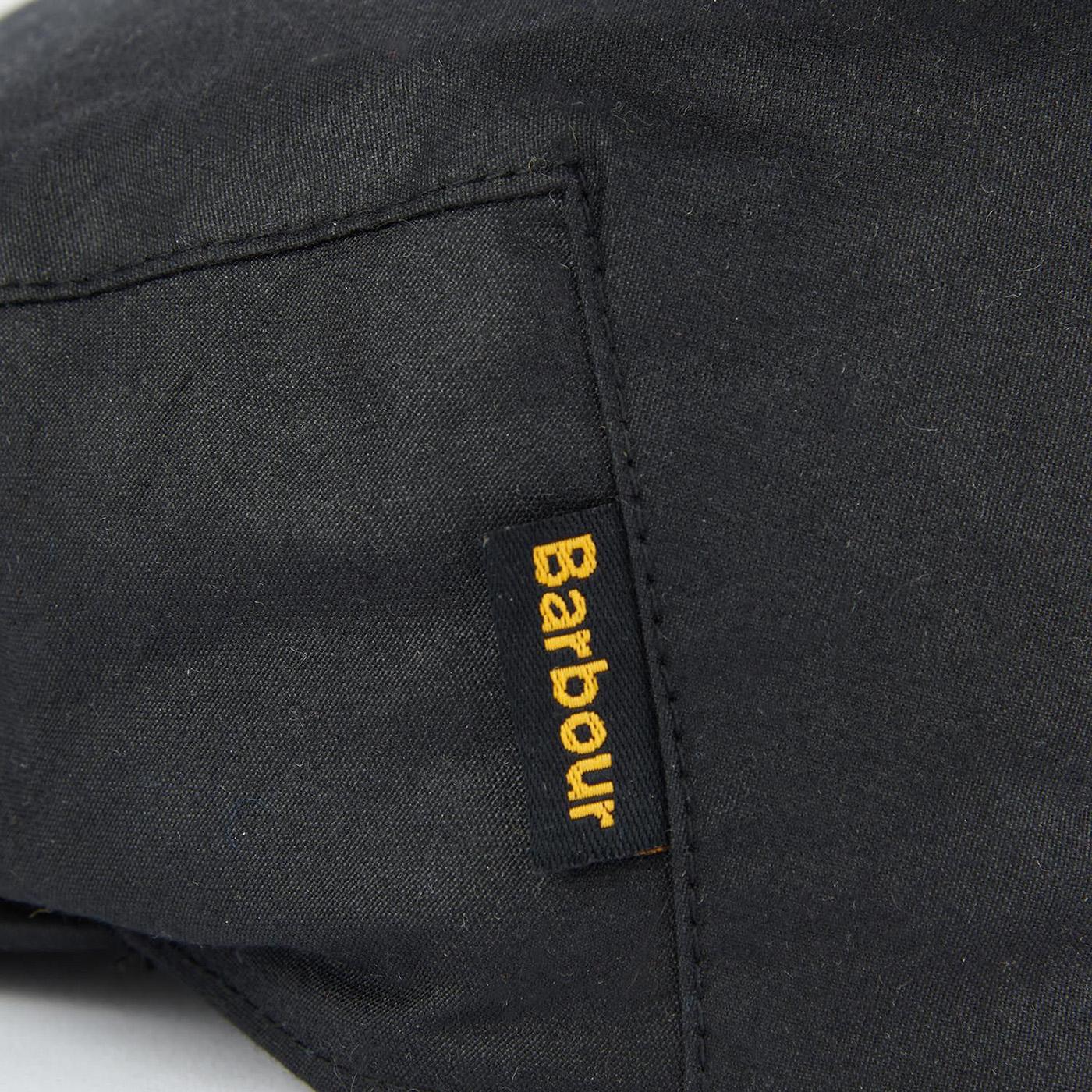Cheviot Wax Flat Cap Black Winter Dress - Image 4