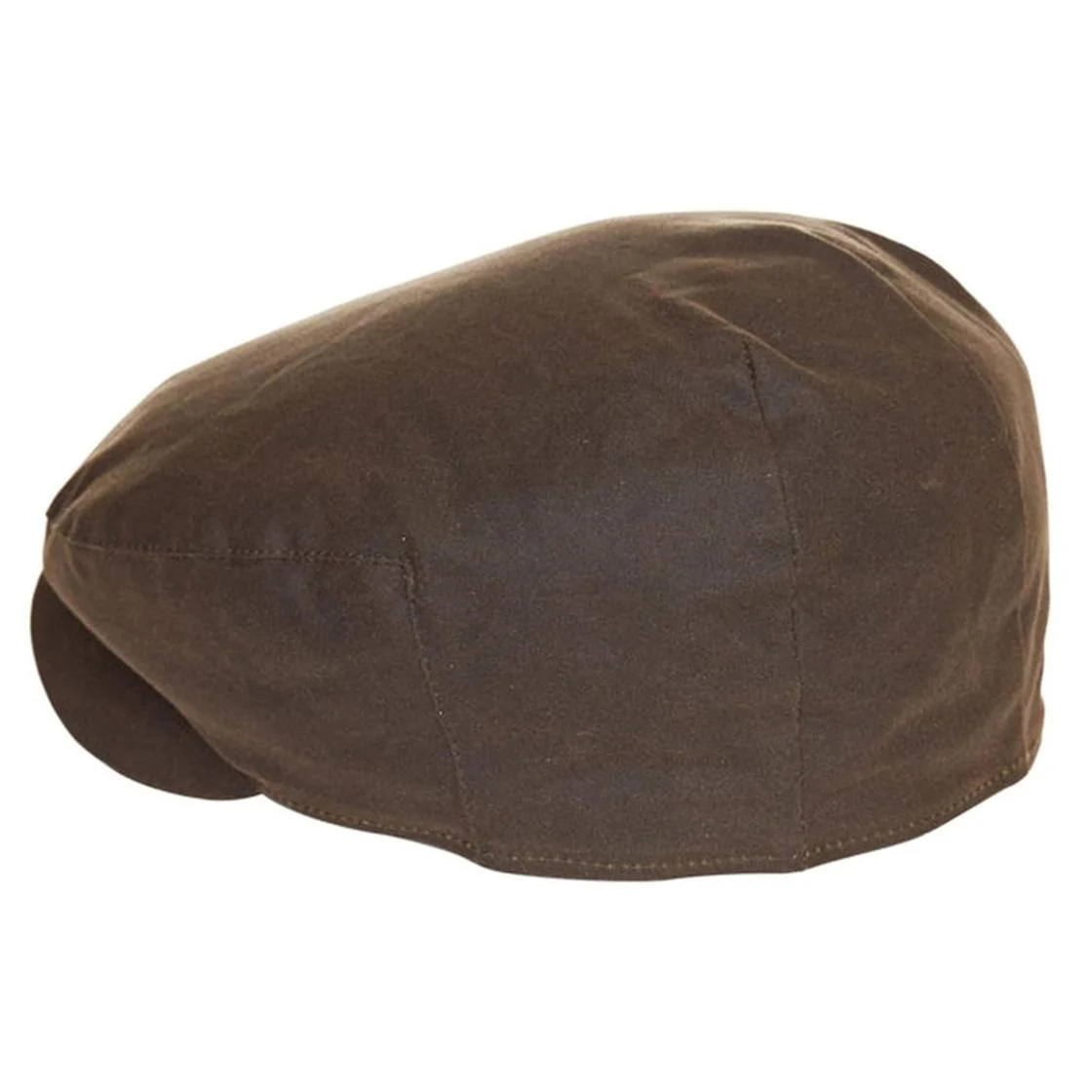 Cheviot Wax Flat Cap Olive - Image 2