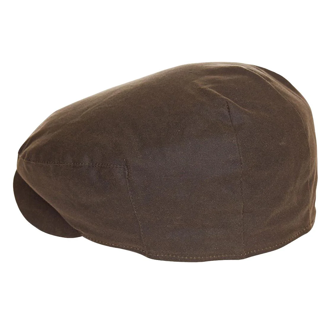 Cheviot Wax Flat Cap Olive - Image 3