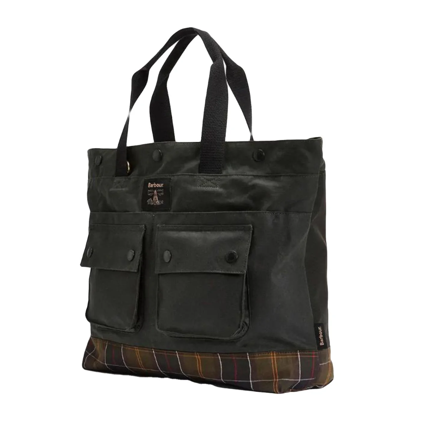 Field Wax Tote Bag Sage - Green Tote Bag BARBOUR ACCESSORIES - Image 2