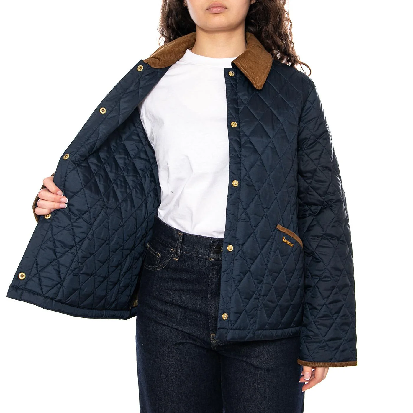 ICONS Liddesdale Quilt Jacket Navy / Classic - Women's Blue Jacket BARBOUR - Image 4