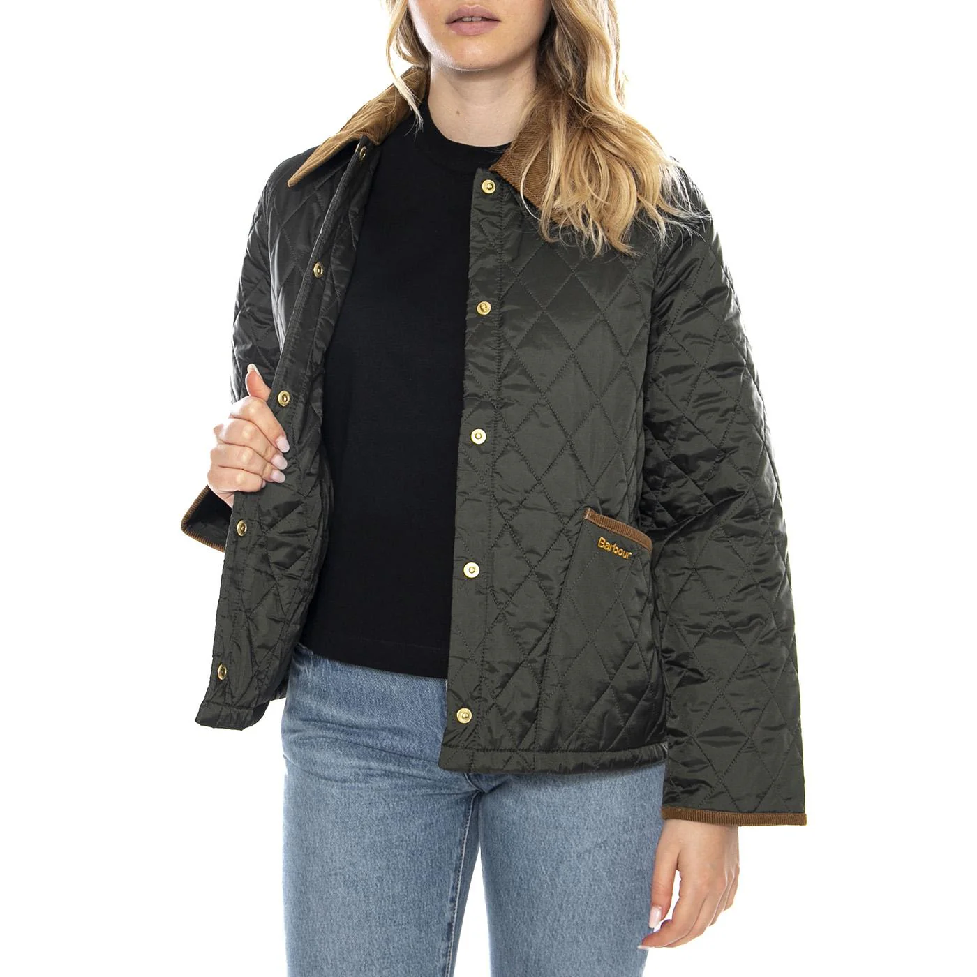 Icons Liddesdale Quilt JKT OL71 Green - Women's Jacket Green Women BARBOUR - Image 4