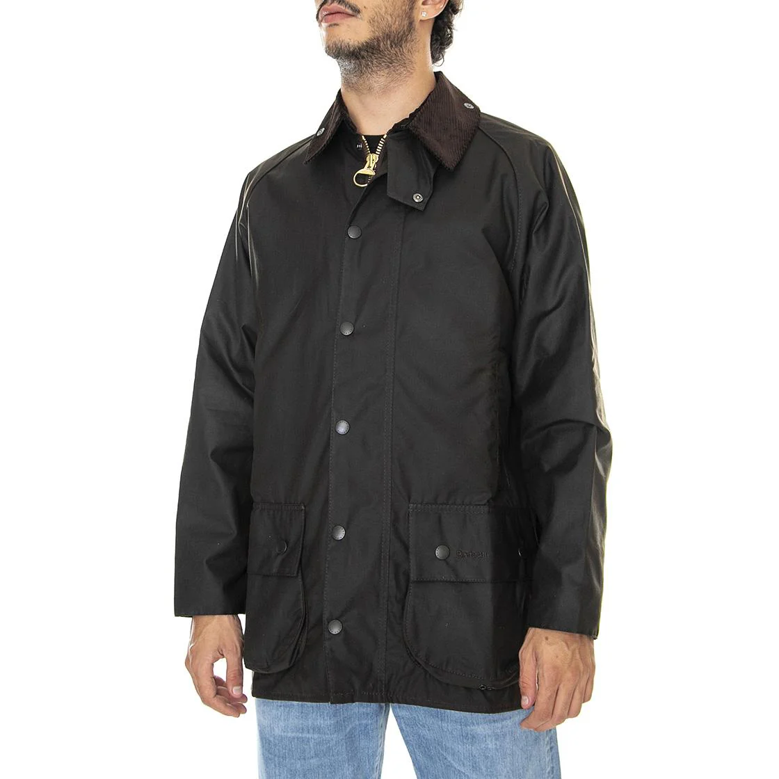 Mens Classic Beaufort Wax Jacket Olive