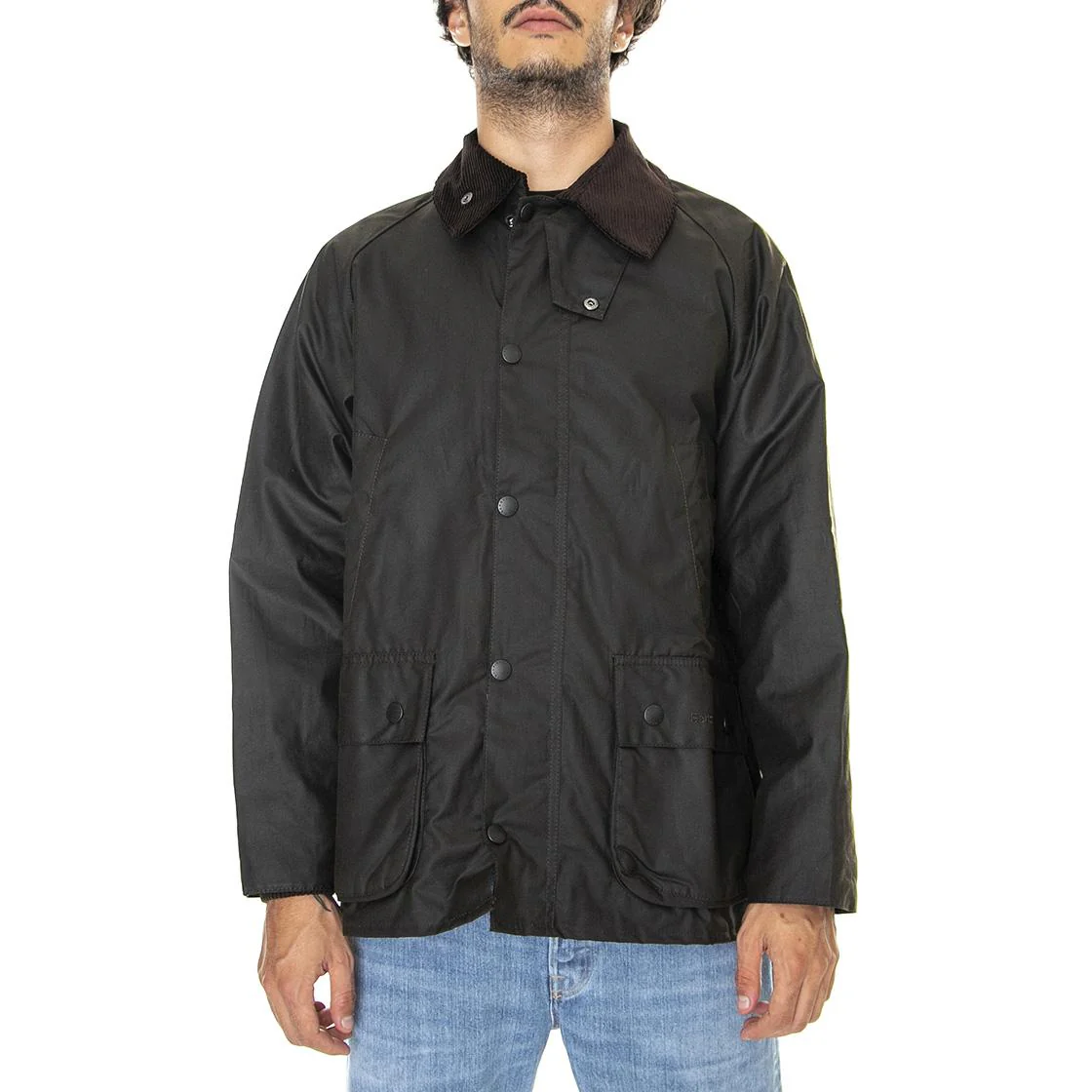 Mens Classic Bedale Wax Jacket Olive - Image 2