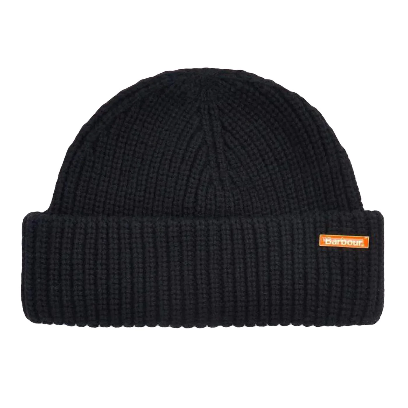 Mosely Beanie Black - BARBOUR Men's Black Ribbed Beanie
