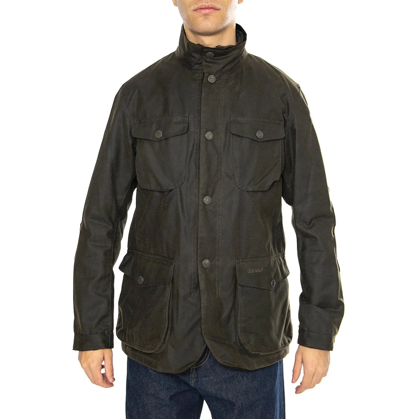 Ogston Wax Jacket Olive - Image 2