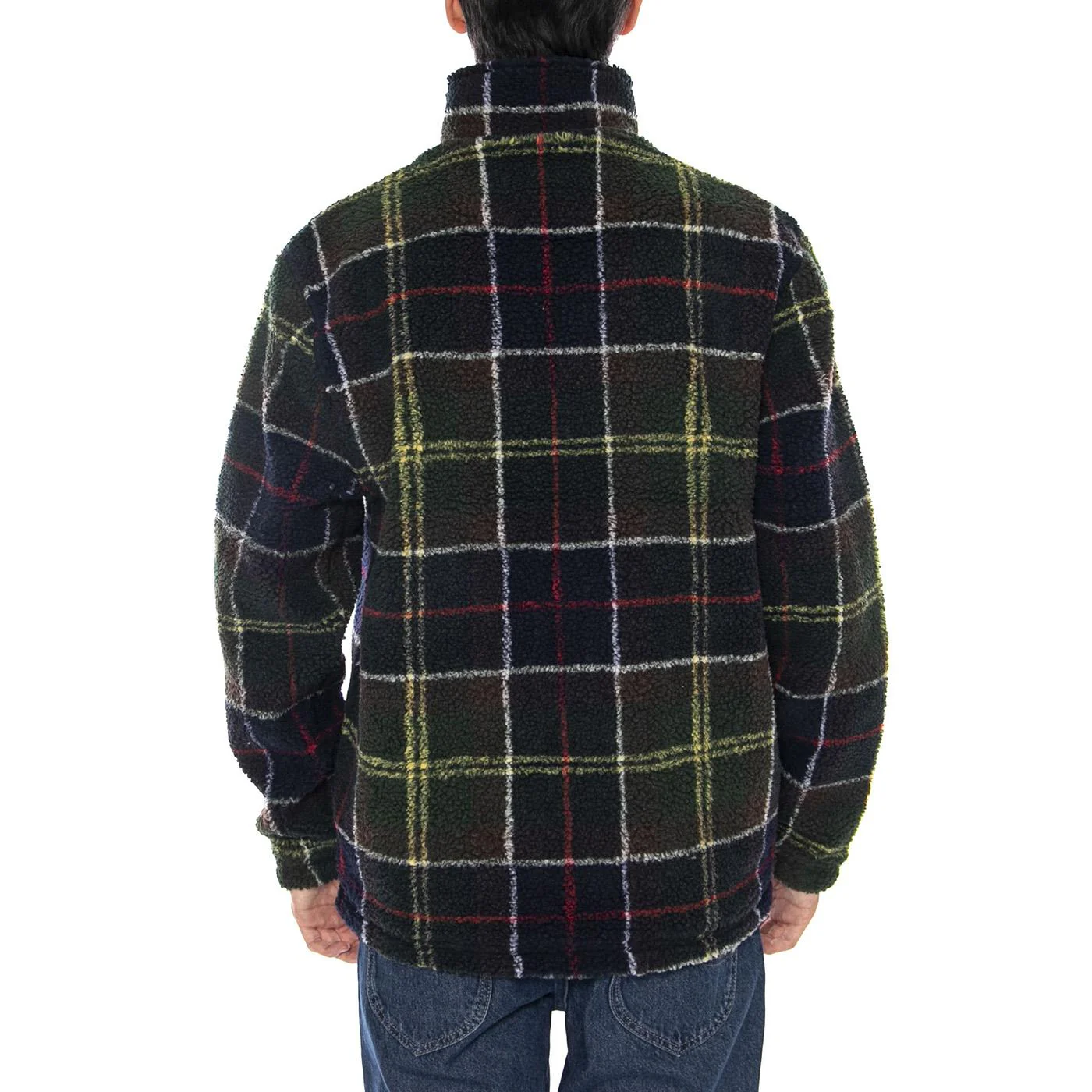 Tartan Fleece Zip Trough - Men's Multi-Colour Tartan Jacket by BARBOUR - Image 3