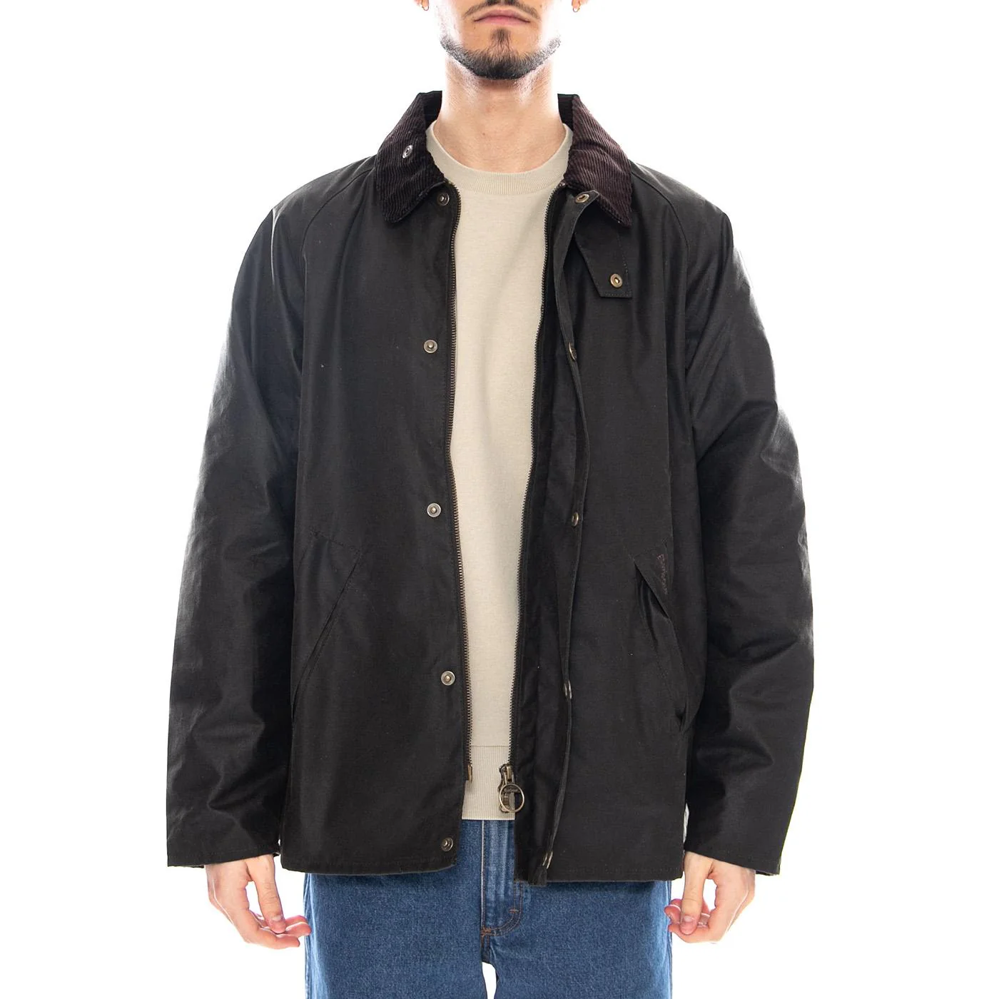 Tracker Wax Jacket - Men's Green Jacket BARBOUR - Image 2