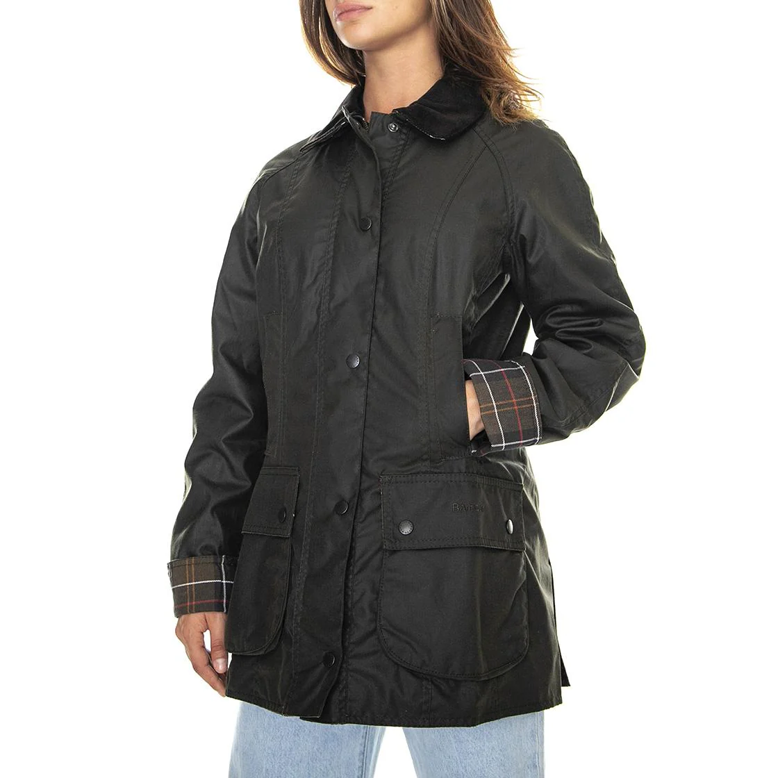 Womens Classic Bedale Wax Jacket Olive