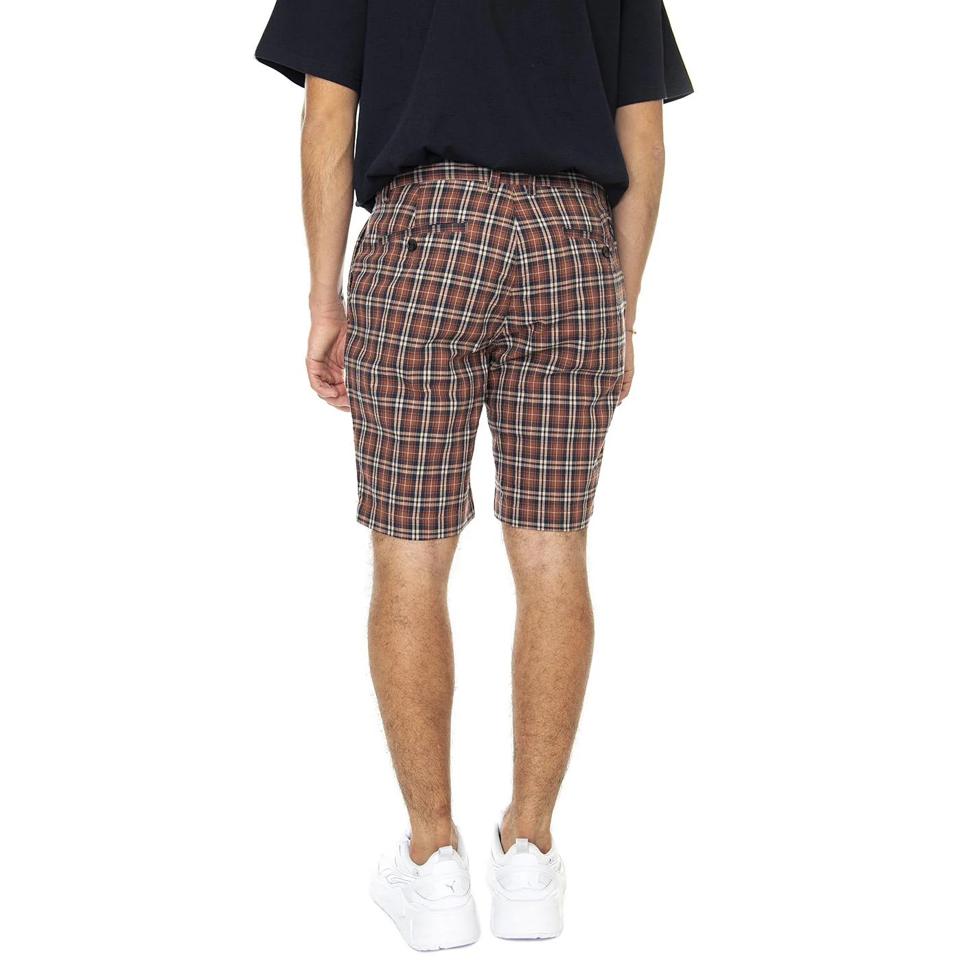 M' Heritage Check Short Brick Red - Image 3