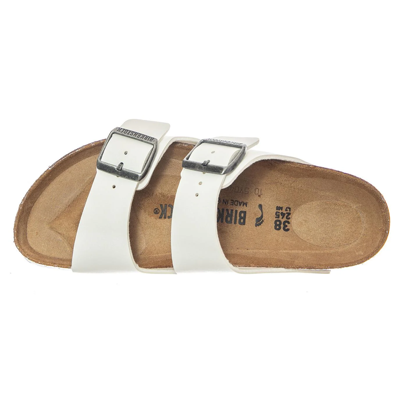 Arizona Birko Flor Narrow Fit - White Men's / Women's Sandals Men's BIRKENSTOCK - Image 6