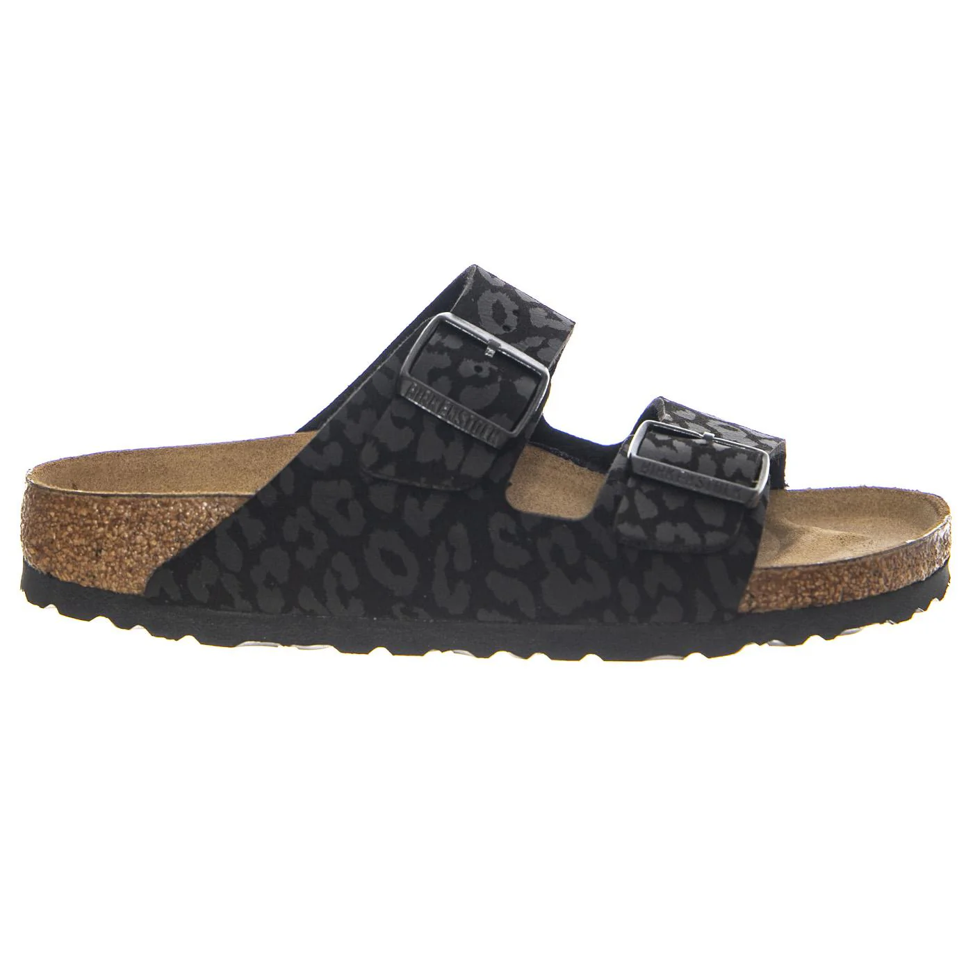 BIRKENSTOCK Arizona Leo Black, Synthetics - Women's Black Sandals
