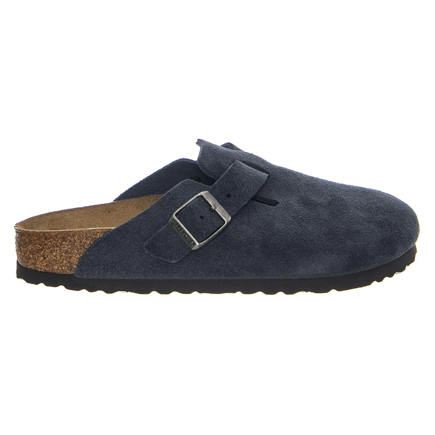 BIRKENSTOCK Boston New Navy Suede Leather - Men's Sandals Blue
