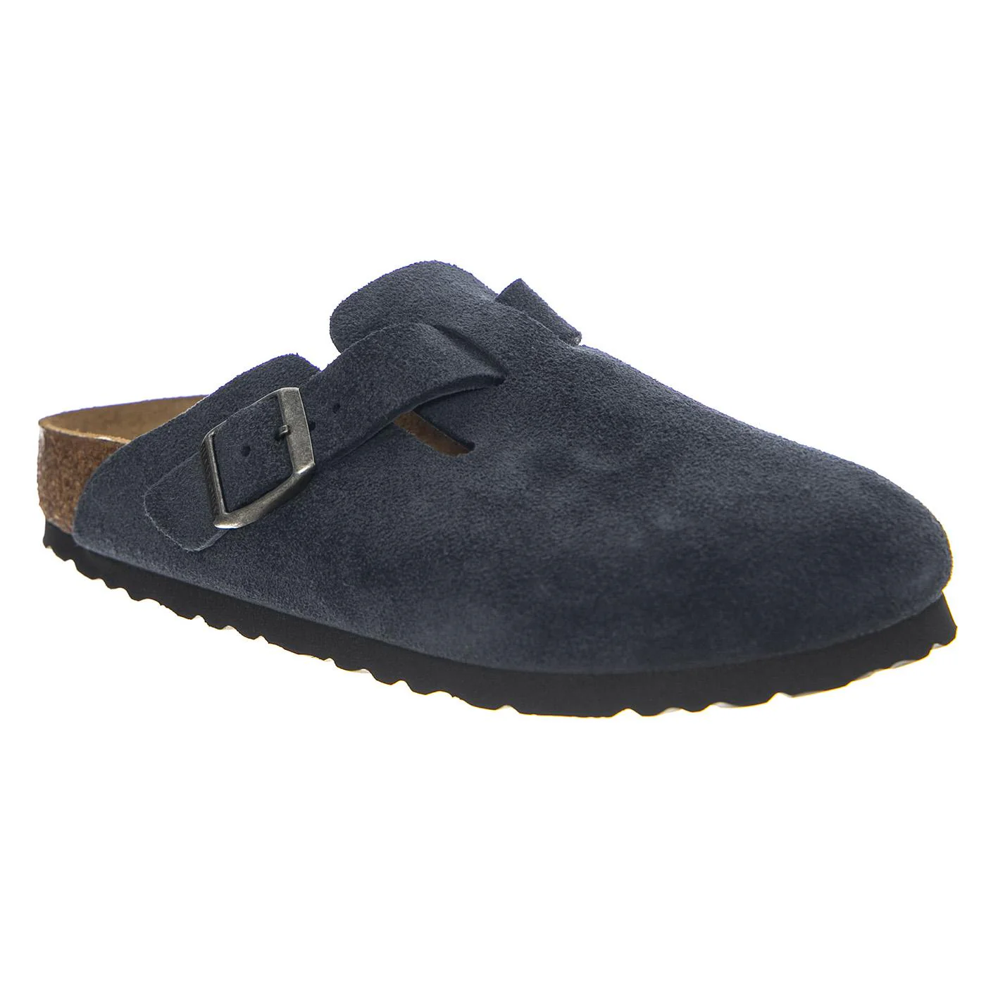 BIRKENSTOCK Boston New Navy Suede Leather - Men's Sandals Blue - Image 2