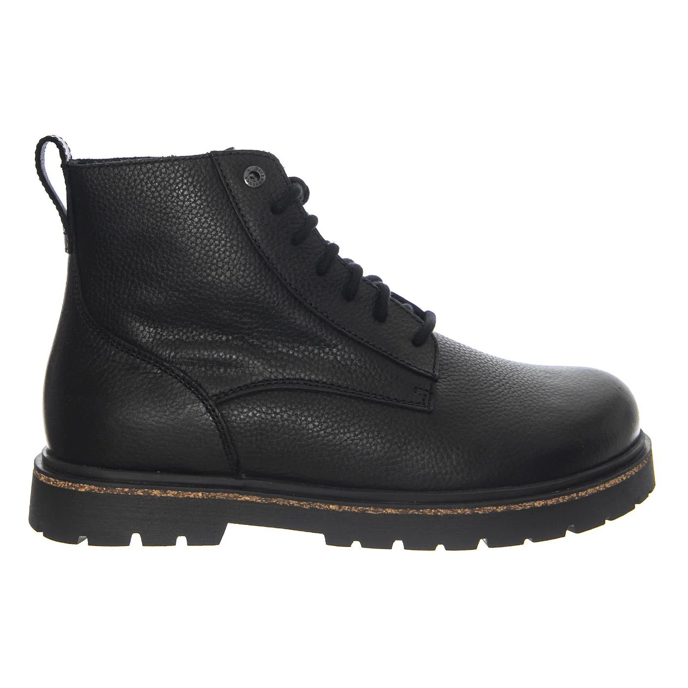 BIRKENSTOCK Highwood Lace Mid N Black, Natural Leather - Men's Black Ankle Boots