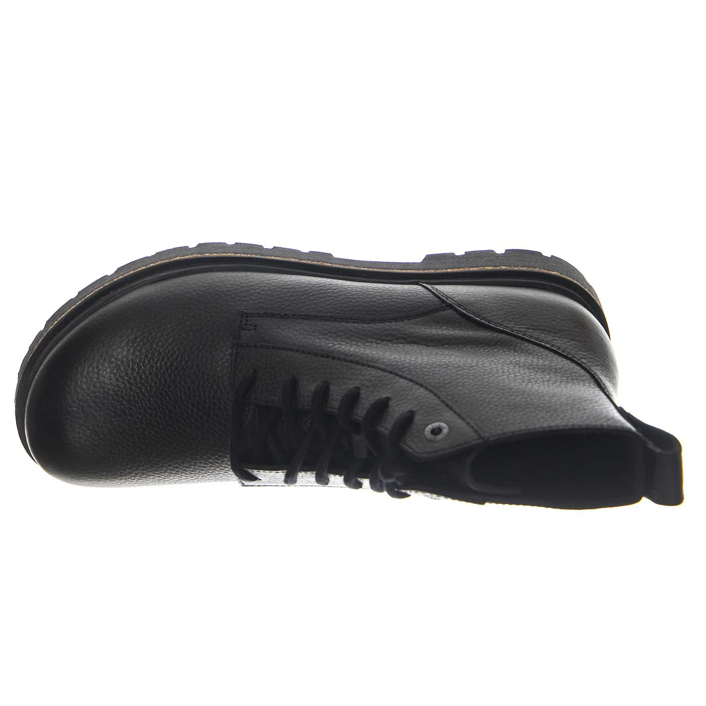 BIRKENSTOCK Highwood Lace Mid N Black, Natural Leather - Men's Black Ankle Boots - Image 6