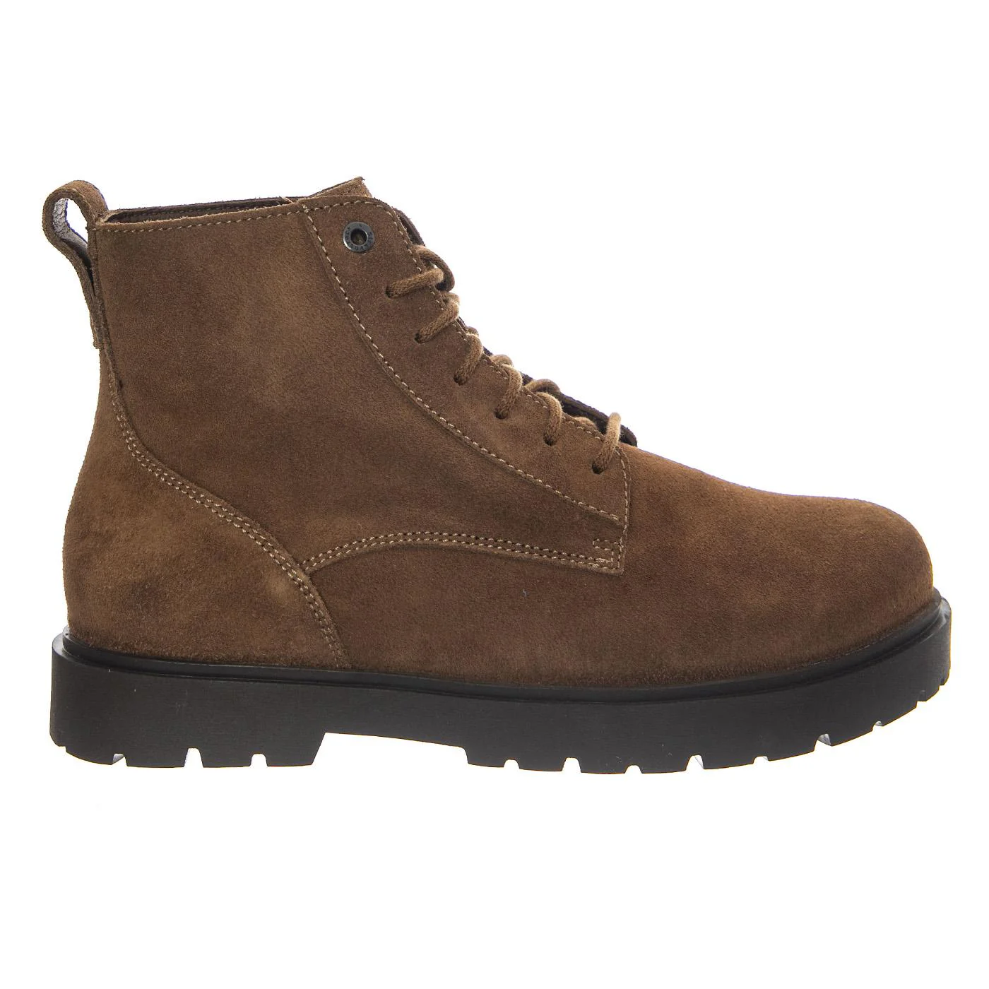 BIRKENSTOCK Highwood Lace Mid N Dark Tea, Suede Leather - Brown Men's Ankle Boots