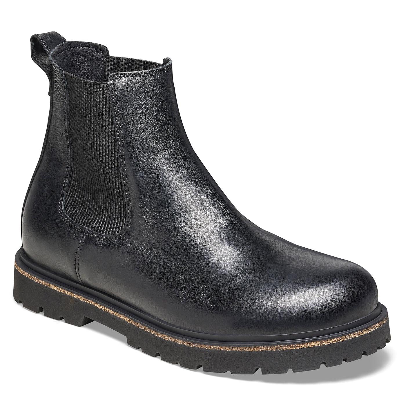 Highwood Slip On Men black, Natural Leather Boots