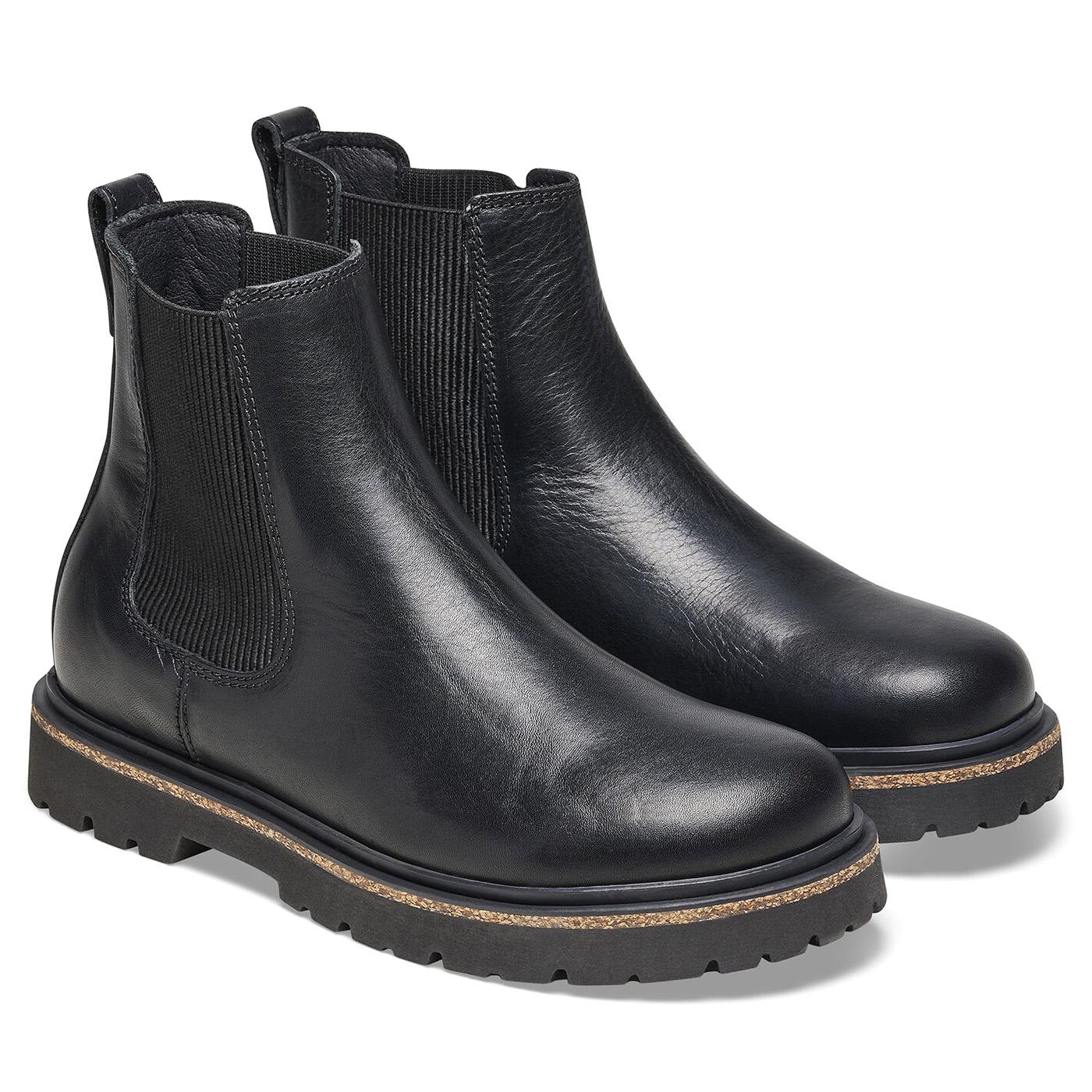 Highwood Slip On Women Black Natural Leather Boots - Image 4