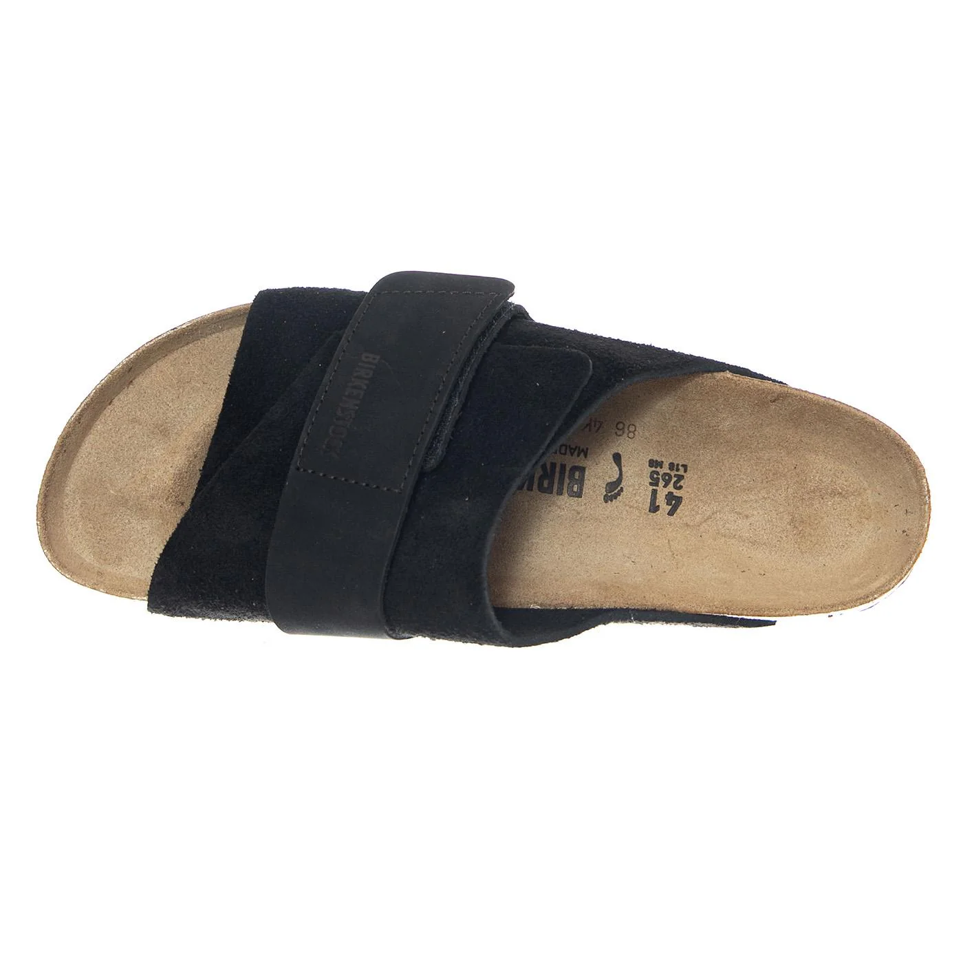 Kyoto Suede Leather Nubuck Narrow Fit Black - Men's Black Sandals Men BIRKENSTOCK - Image 6