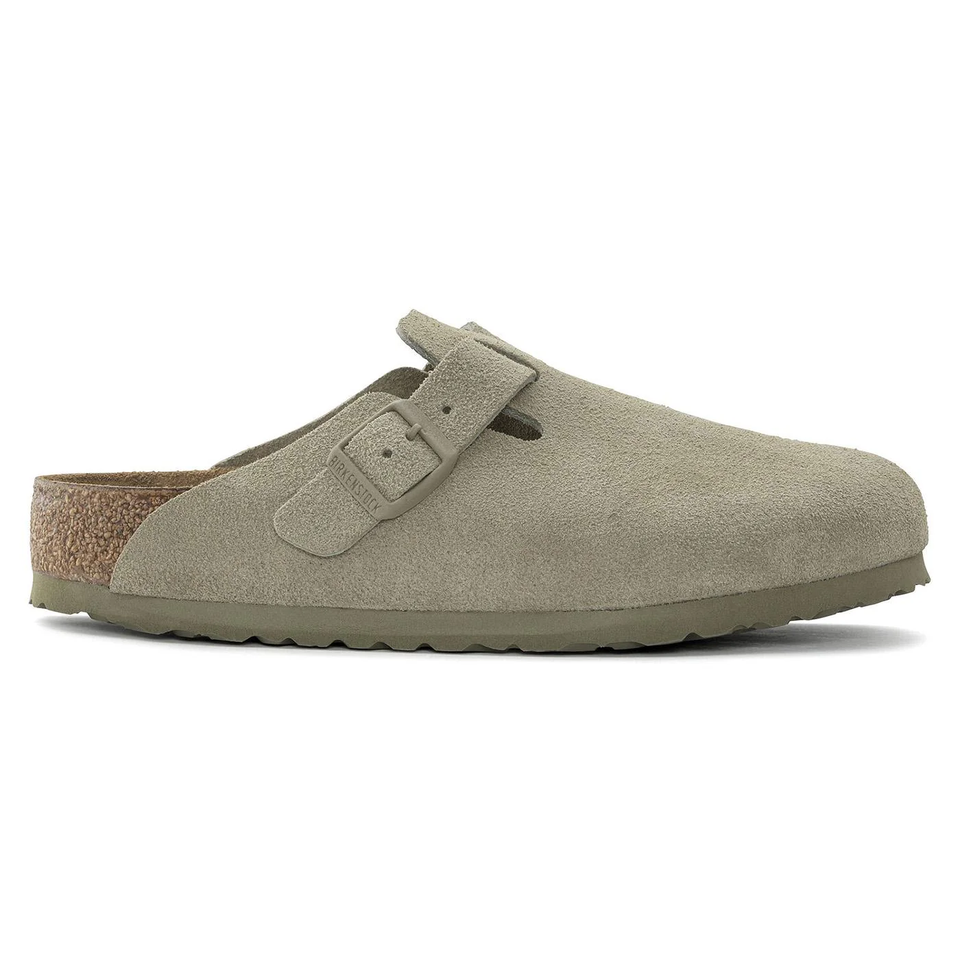 M' Boston Faded Khaki Suede Leather Sandals - Image 5