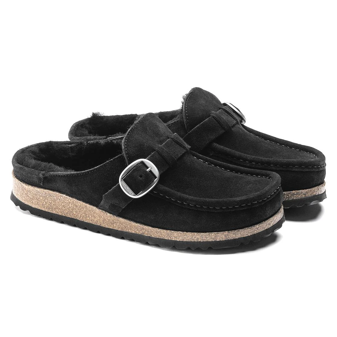Mens Buckley Black Sandals - Narrow Fit - Image 4