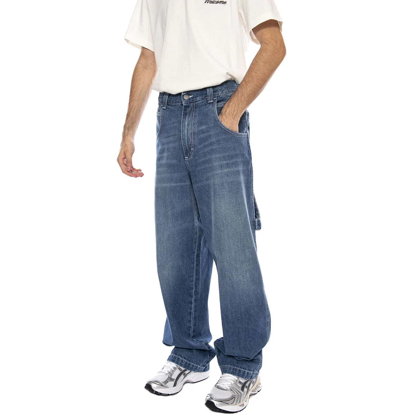 Baggy T. Denim Blue Lav Used Light - Men's Denim Jeans Pants Blue Men's BLUESKIN
