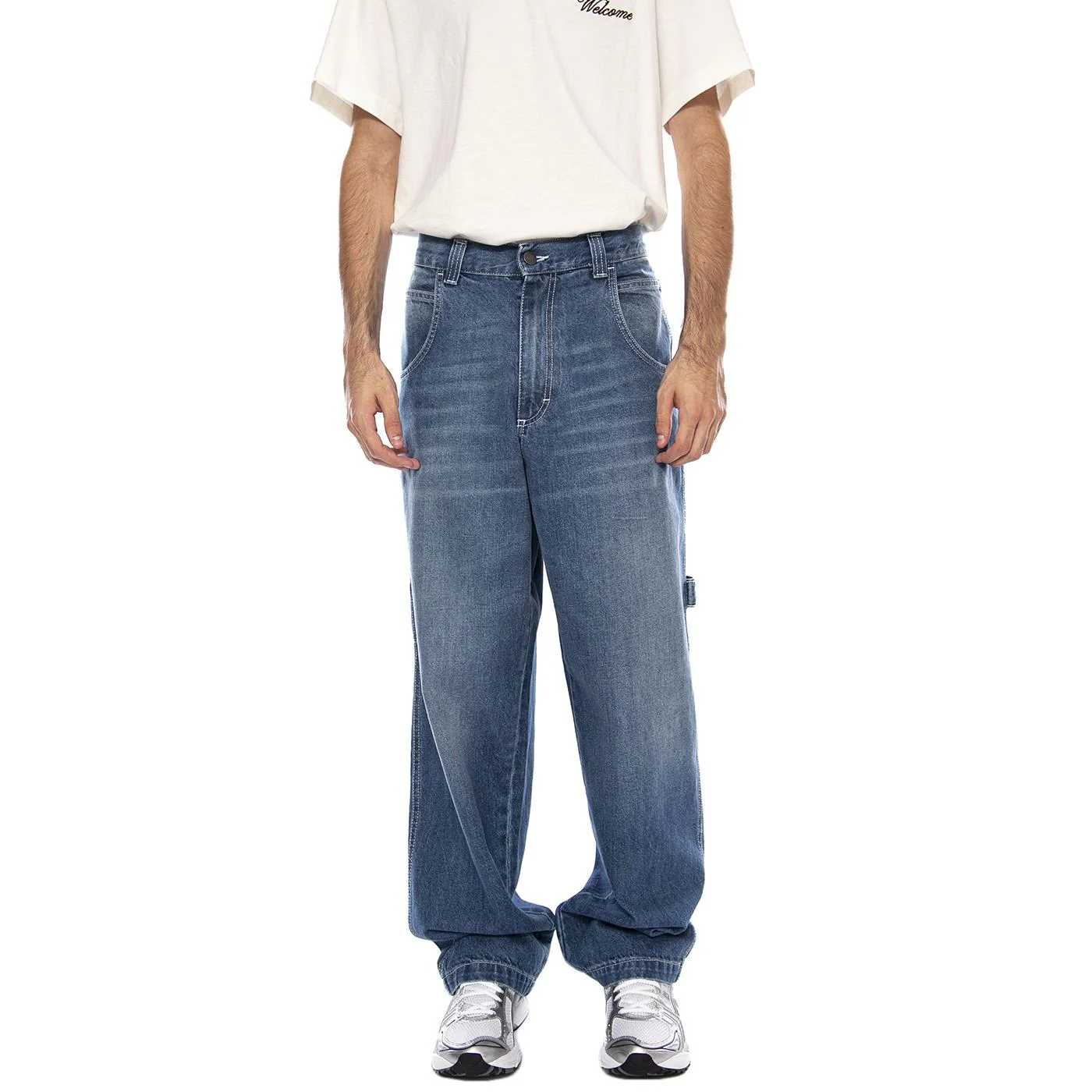 Baggy T. Denim Blue Lav Used Light - Men's Denim Jeans Pants Blue Men's BLUESKIN - Image 2